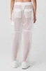 Sheer Effusion Cargo Wide Leg Trouser - White sold by Alo Yoga