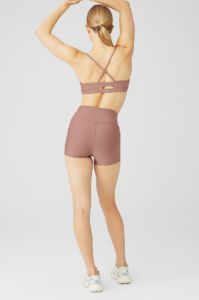 Airlift Intrigue Bra & 3" High-Waist Airlift Short Set - Smoky Quartz sold by Alo Yoga
