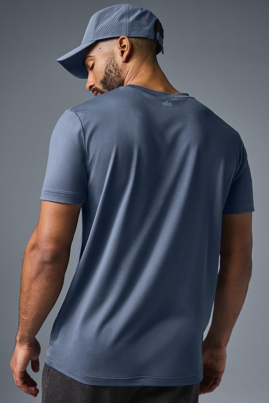 Conquer Reform Crewneck Short Sleeve - Bluestone sold by Alo Yoga product image thumbnail 2