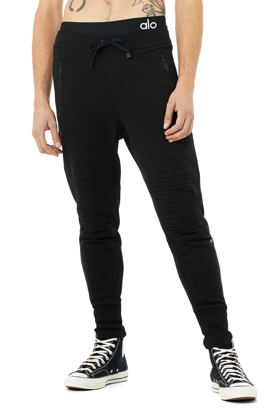 Lounge Moto Jogger - Black sold by Alo Yoga