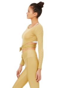 Barre Long Sleeve - Honey sold by Alo Yoga