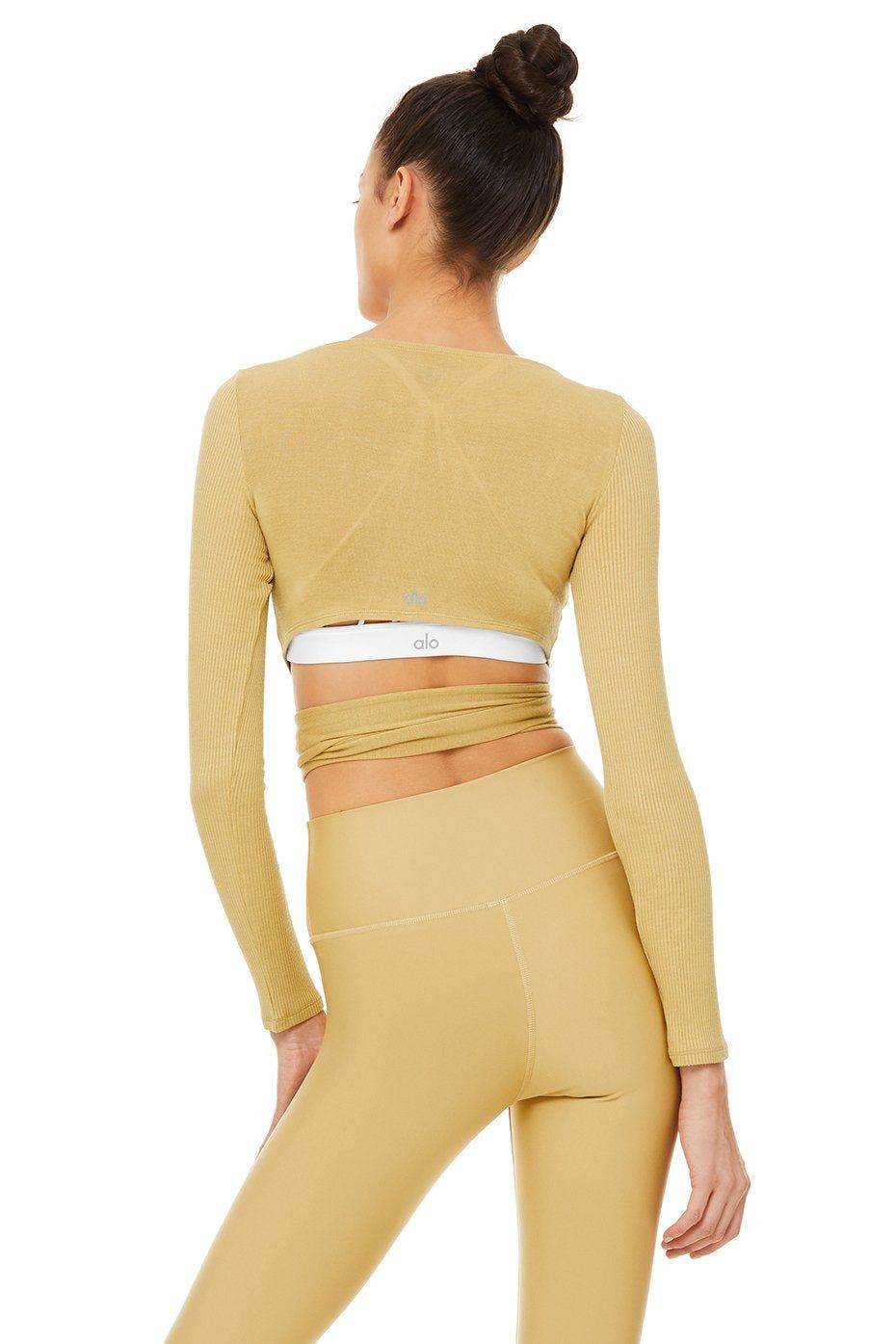 Barre Long Sleeve - Honey sold by Alo Yoga product image thumbnail 3