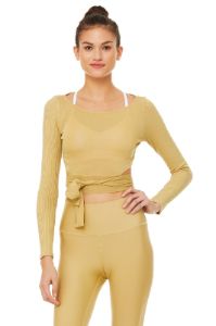 Barre Long Sleeve - Honey sold by Alo Yoga