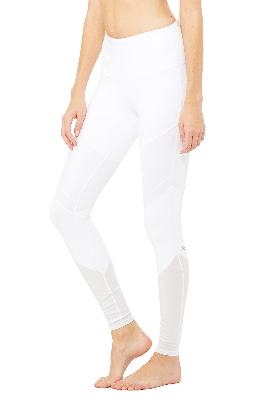 High-Waist Sheila Legging - White sold by Alo Yoga