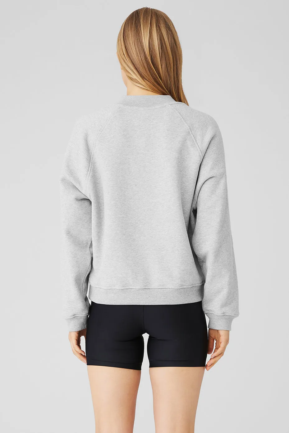 Heavy Weight Free Time Crew Neck Pullover - Athletic Heather Grey sold by Alo Yoga product image thumbnail 2