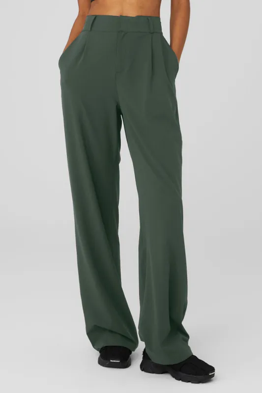 High-Waist Dreamscape Trouser - Dark Cactus sold by Alo Yoga