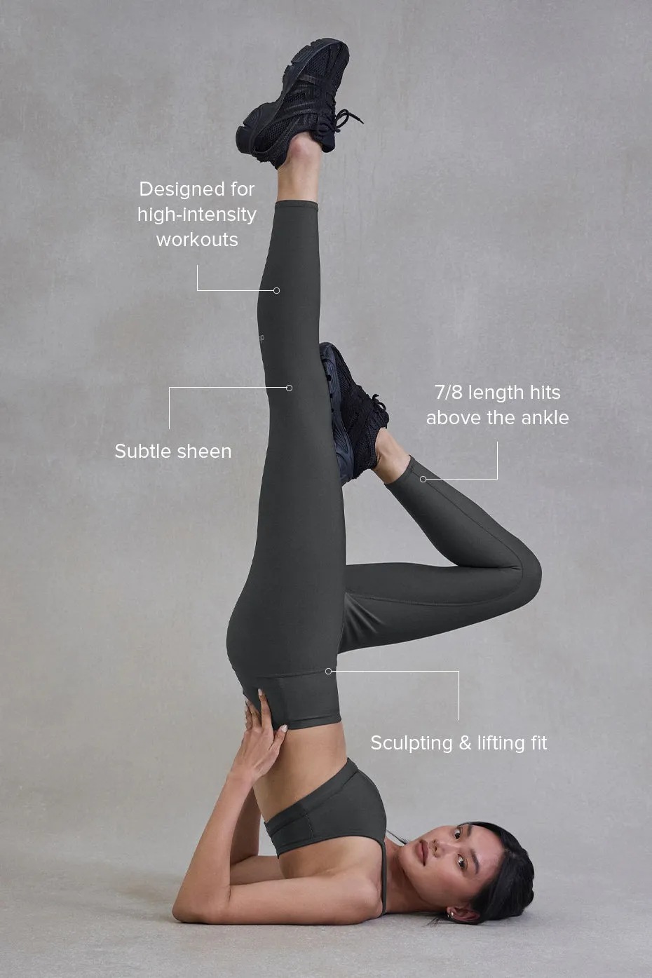 7/8 High-Waist Airlift Legging - Anthracite sold by Alo Yoga product image thumbnail 2