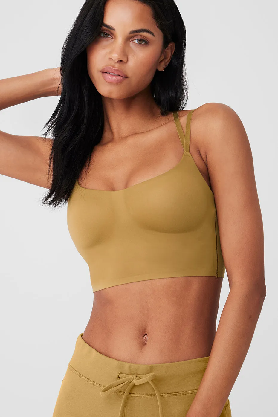 Alosoft Molded Fantasy Bra - Golden Olive Branch sold by Alo Yoga product image thumbnail 4