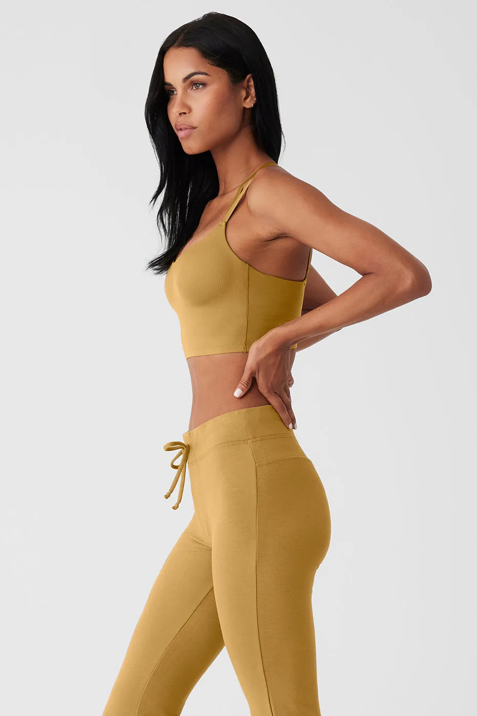 Alosoft Molded Fantasy Bra - Golden Olive Branch sold by Alo Yoga product image thumbnail 3