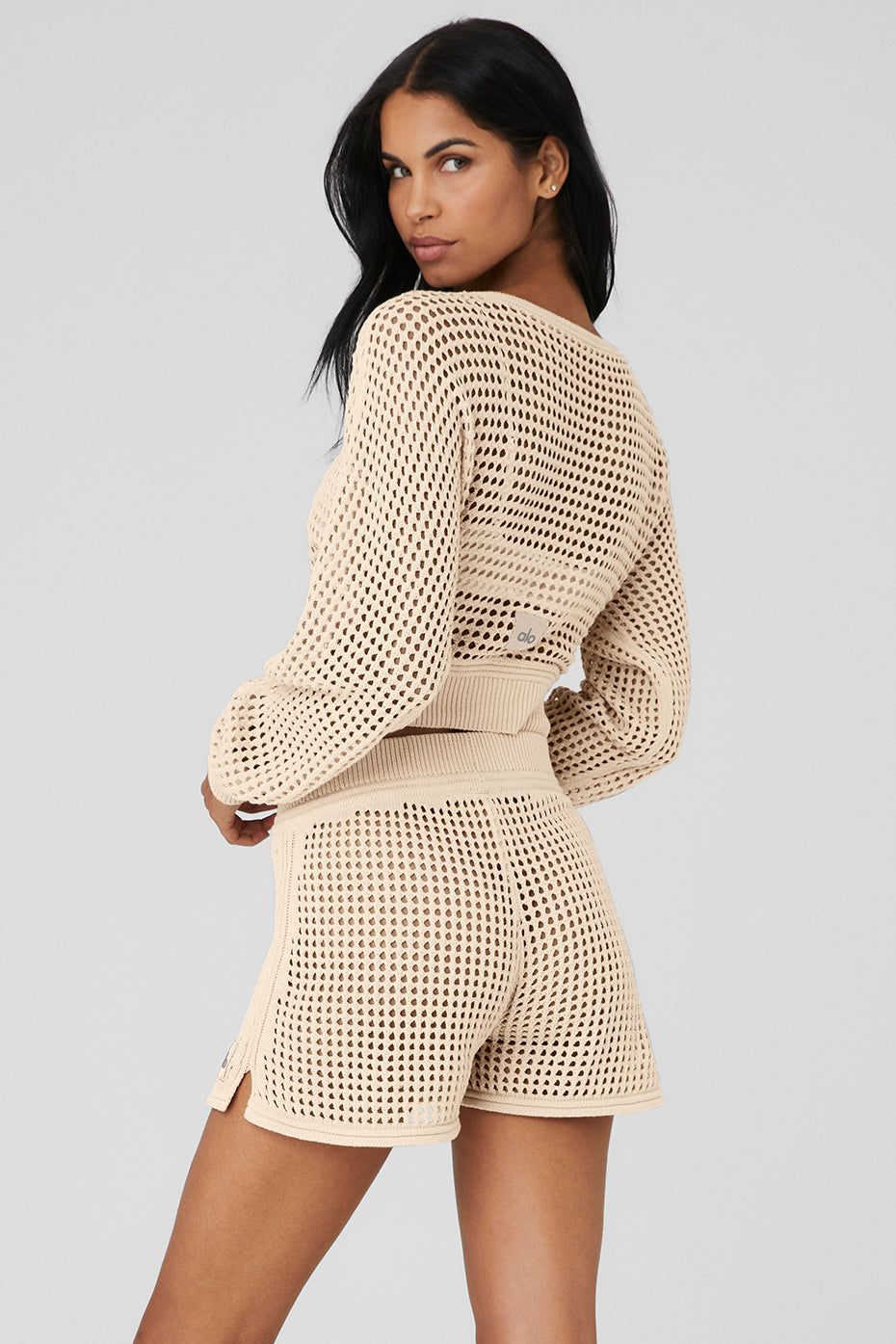 Open-Knit Cropped Chase The Sun Coverup - Macadamia sold by Alo Yoga product image thumbnail 2