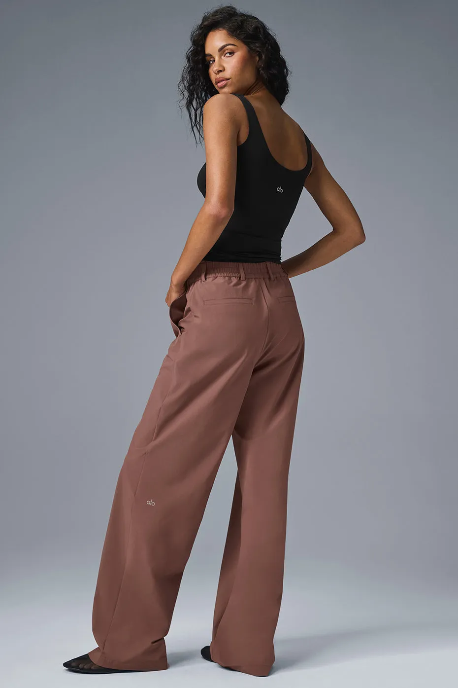 High-Waist Pursuit Trouser (Long) - Chestnut sold by Alo Yoga product image thumbnail 3