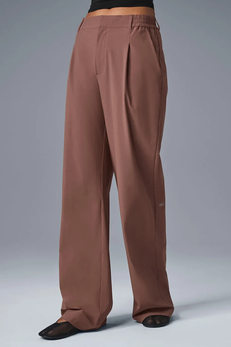 High-Waist Pursuit Trouser (Long) - Chestnut sold by Alo Yoga product image thumbnail 4