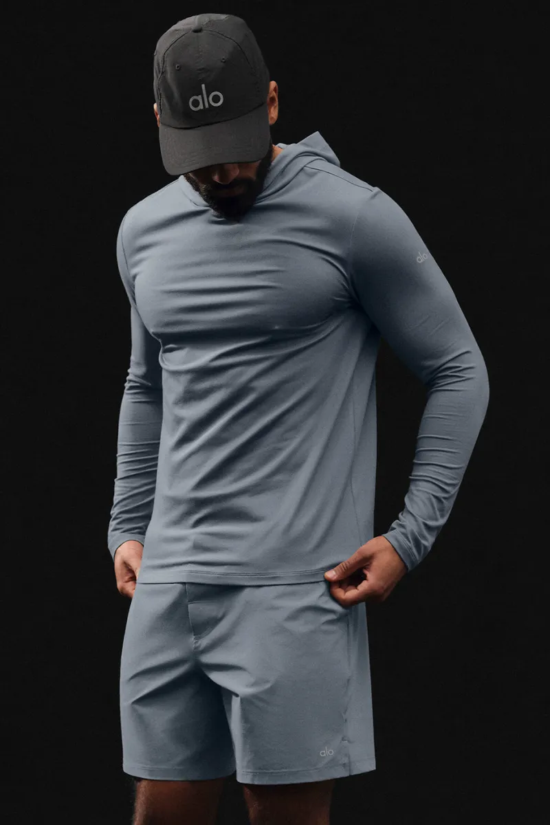 Conquer Reform Long Sleeve With Hood - Steel Grey | Parallel