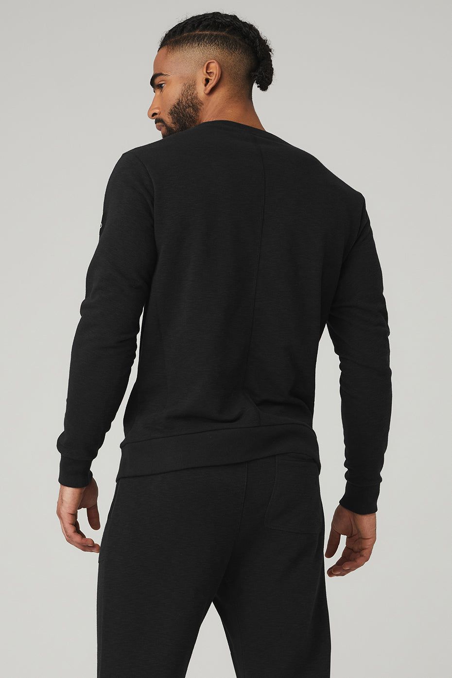 Qualifier Crewneck - Black Slub sold by Alo Yoga product image thumbnail 2