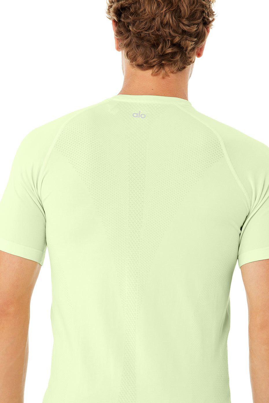 Amplify Seamless Short Sleeve Tee - Limelight sold by Alo Yoga product image thumbnail 5