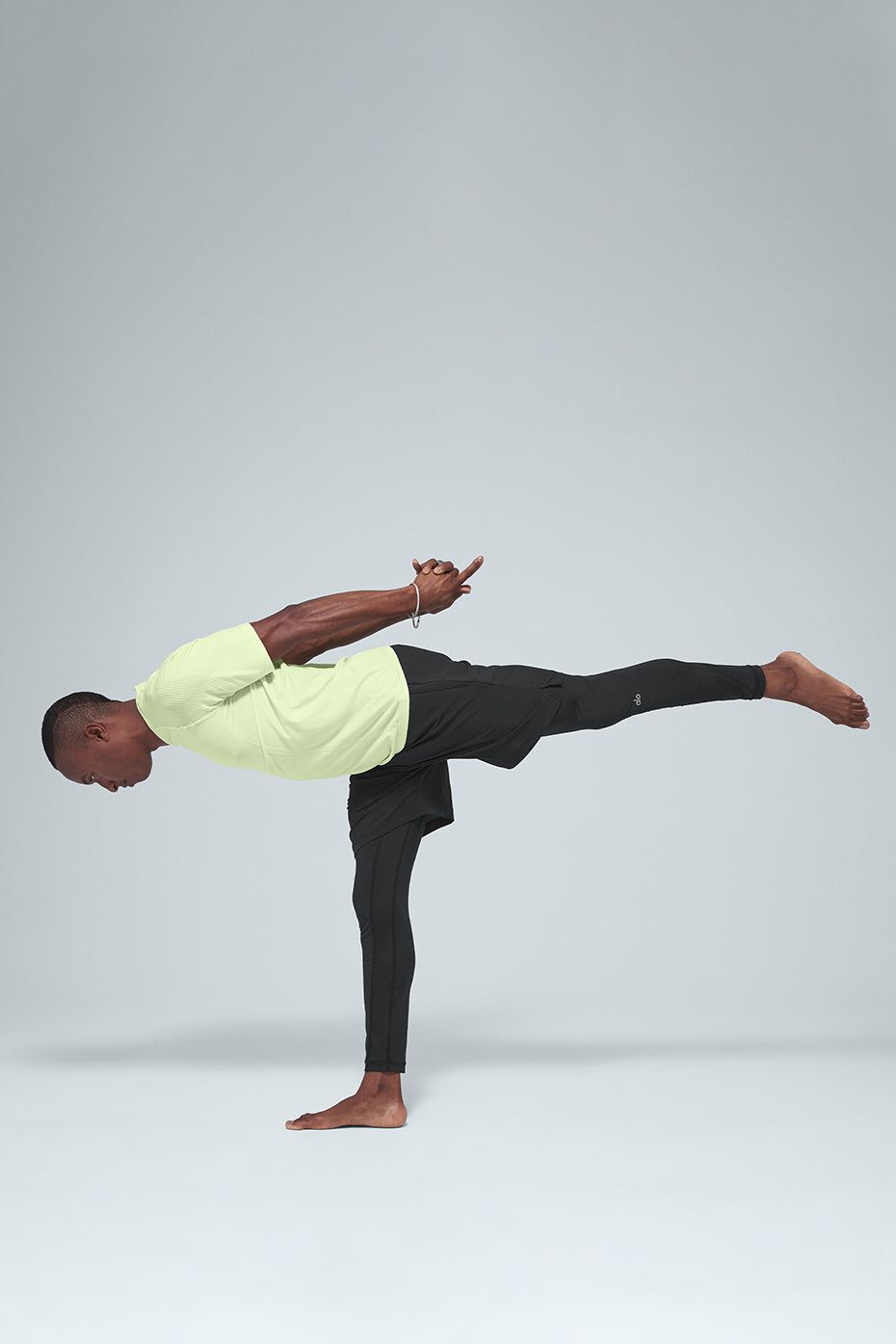 Amplify Seamless Short Sleeve Tee - Limelight sold by Alo Yoga product image thumbnail 7