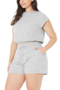 Dreamy Short - Athletic Heather Grey sold by Alo Yoga