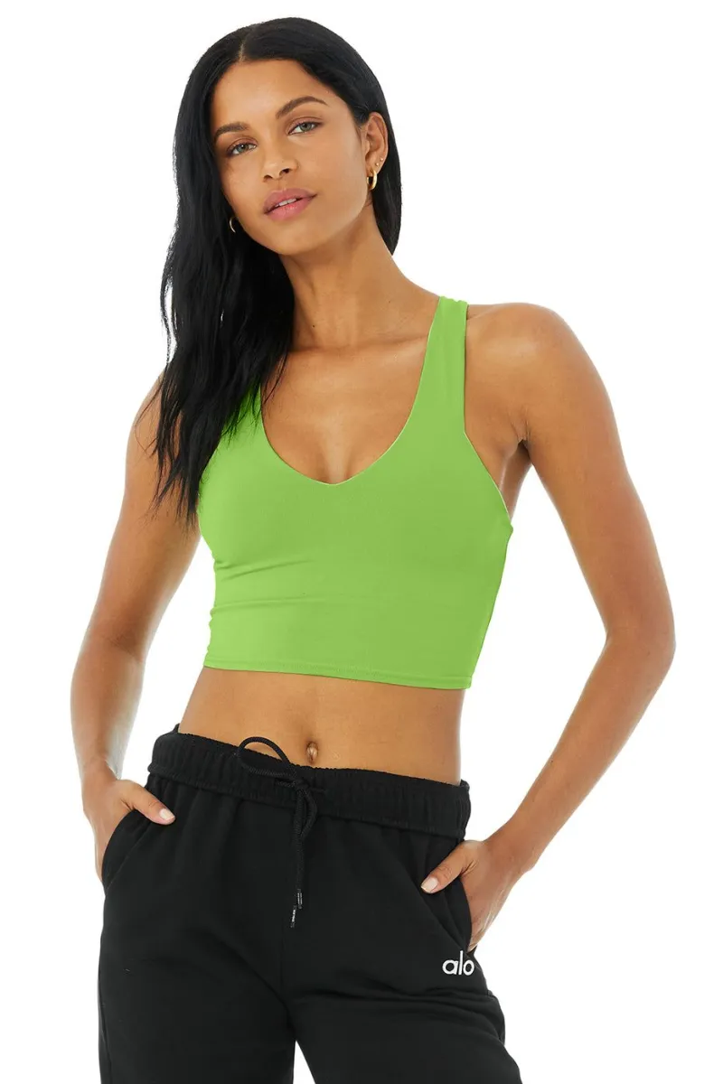 Airbrush Real Bra Tank - Green Apple sold by Alo Yoga