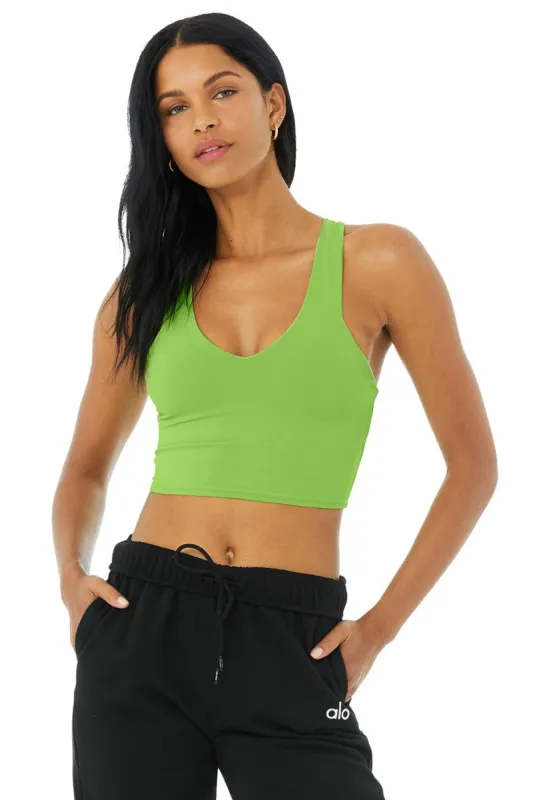 Airbrush Real Bra Tank - Green Apple sold by Alo Yoga