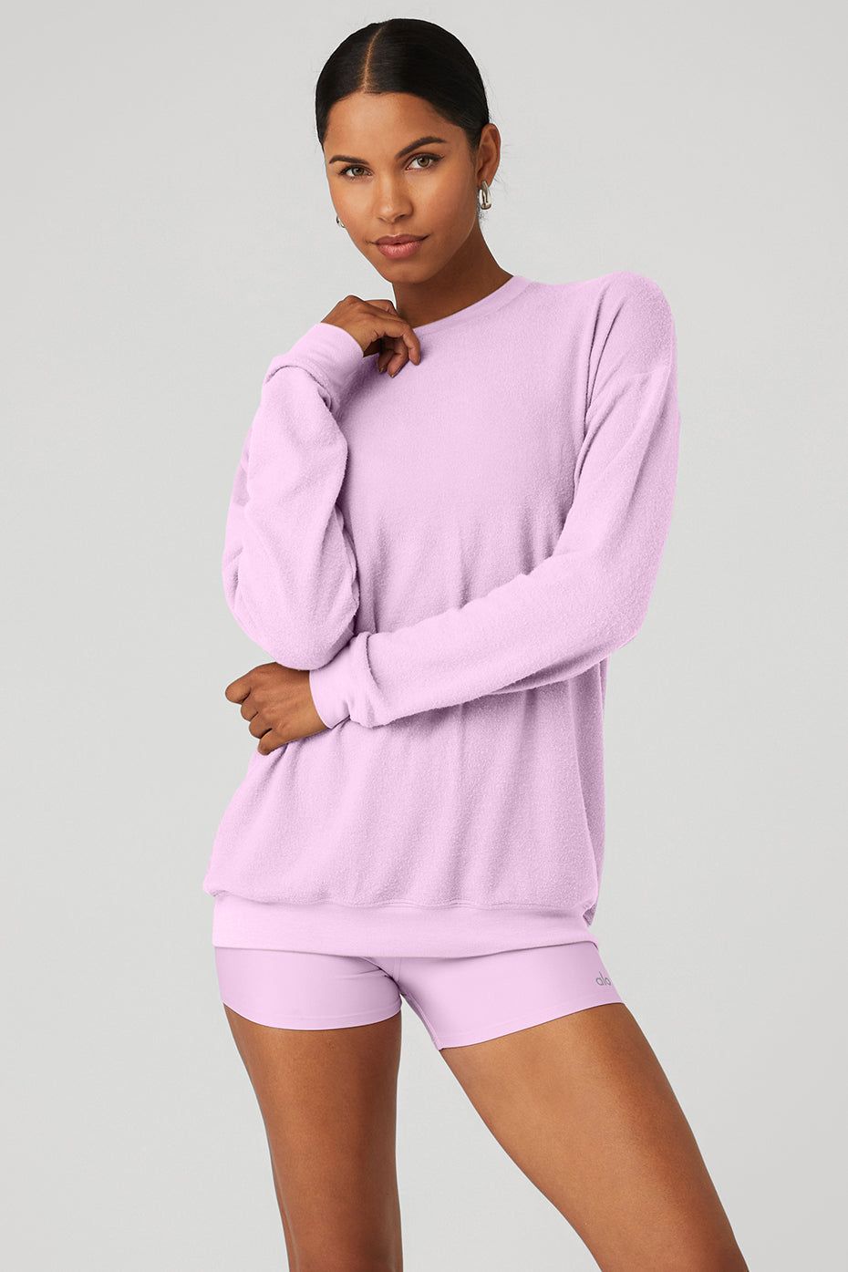 Soho Pullover - Sugarplum Pink sold by Alo Yoga