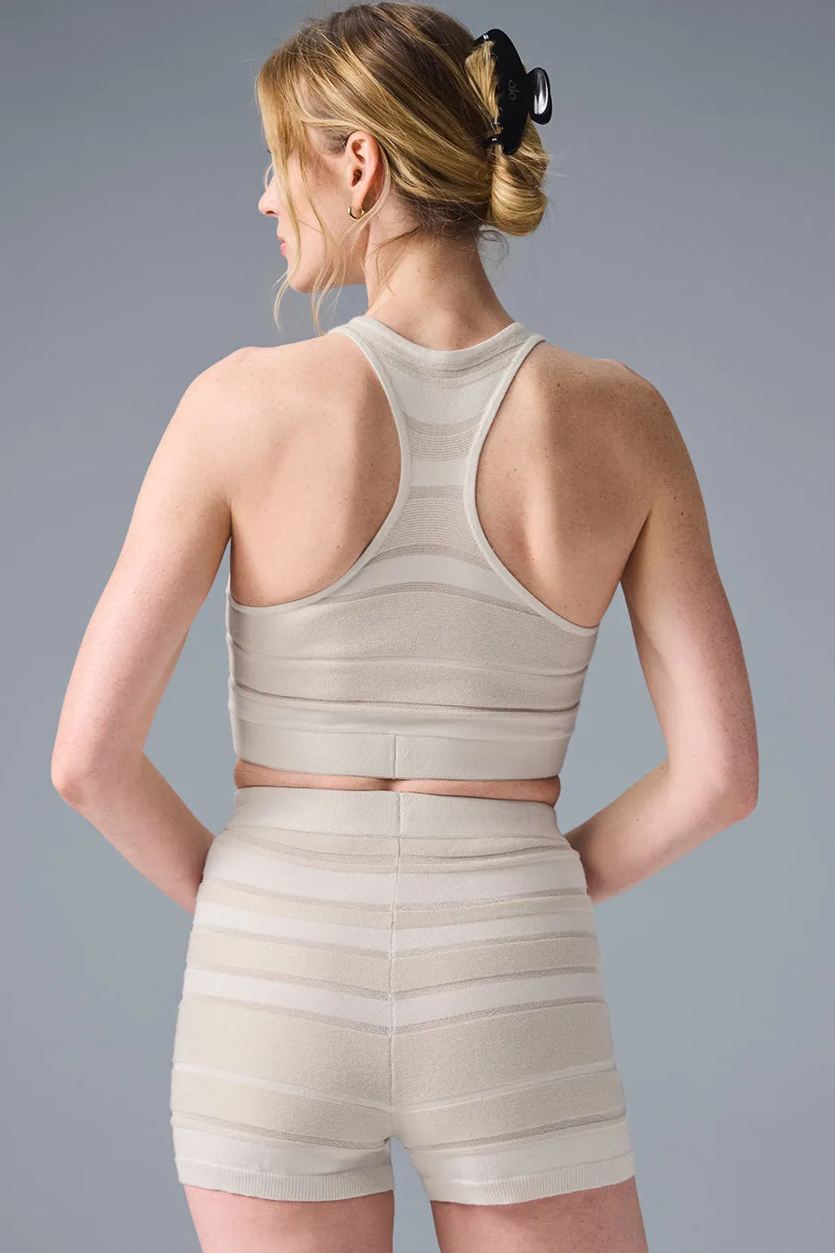 Sport Play Knit Bra - Ivory/Alabaster sold by Alo Yoga product image thumbnail 2