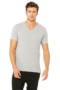 Triumph V-Neck Tee - Athletic Grey Suede Triblend sold by Alo Yoga