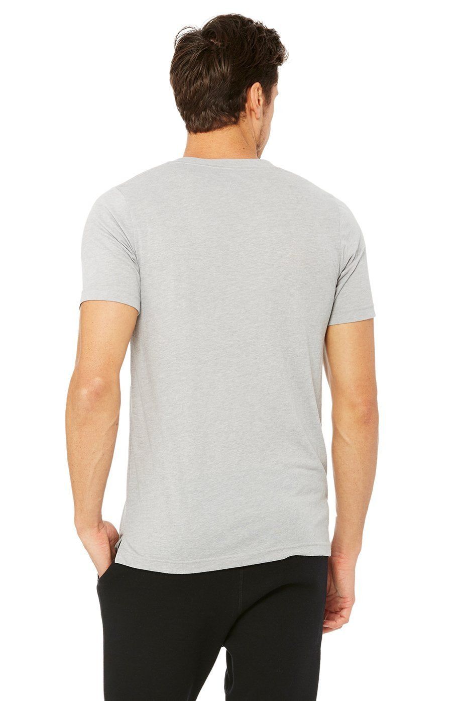 Triumph V-Neck Tee - Athletic Grey Suede Triblend sold by Alo Yoga product image thumbnail 6