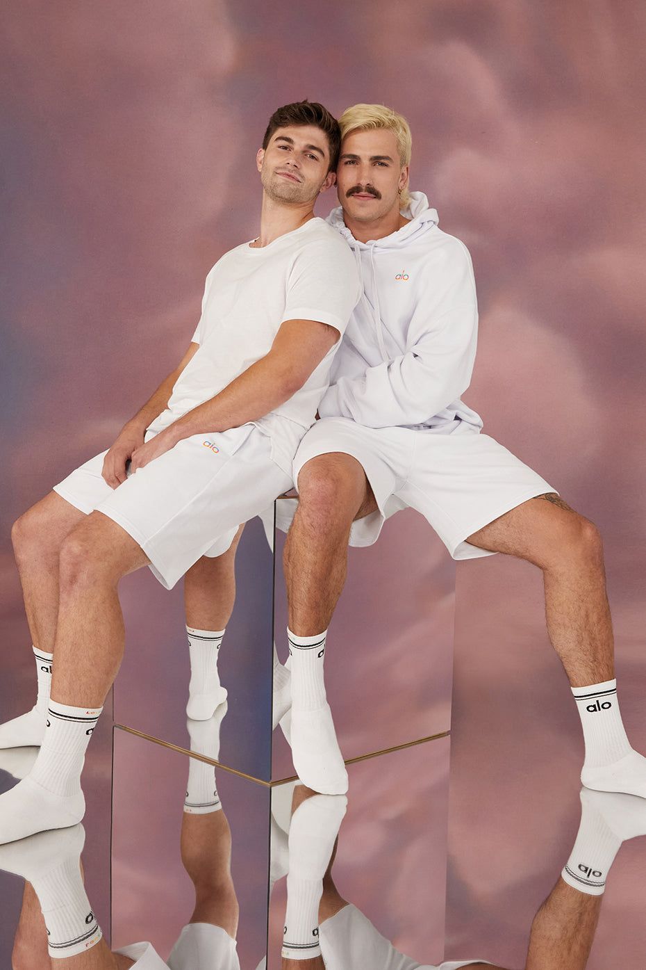 Pride Accolade Sweat Short - White sold by Alo Yoga product image thumbnail 5