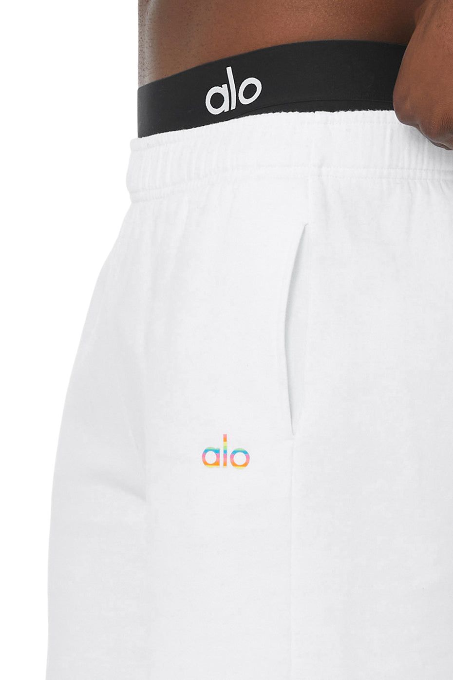 Pride Accolade Sweat Short - White sold by Alo Yoga product image thumbnail 4