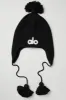 Cool Skies Earflap Beanie - Black sold by Alo Yoga