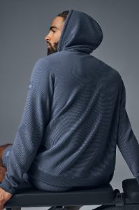 Micro Waffle Fast Break Hoodie - Bluestone | Parallel
