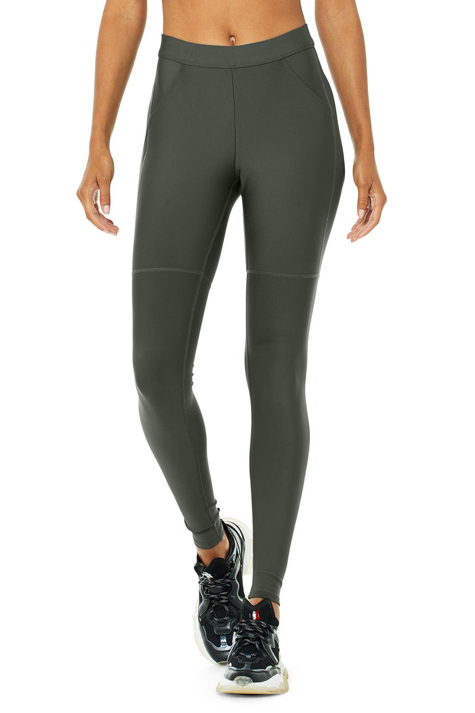 High-Waist Airlift 4 Pocket Utility Legging - Dark Cactus sold by Alo Yoga