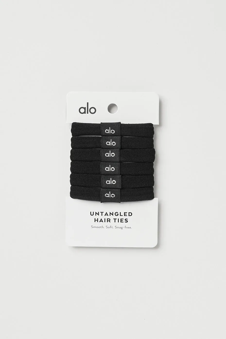Untangled Hair Tie 6-Pack - Black sold by Alo Yoga