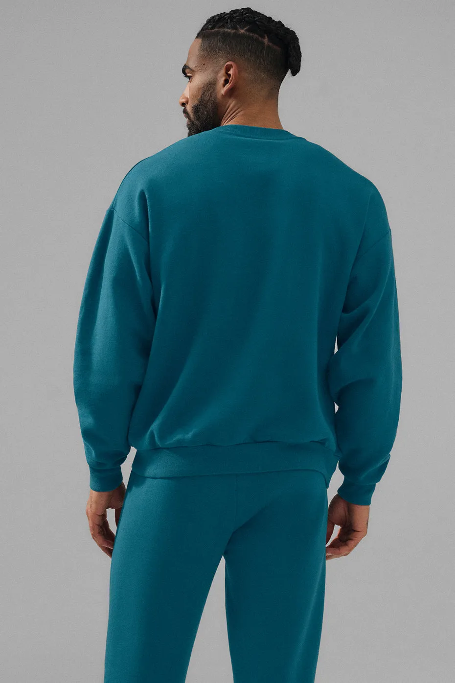 Accolade Crew Neck Pullover - Oceanic Teal sold by Alo Yoga product image thumbnail 2