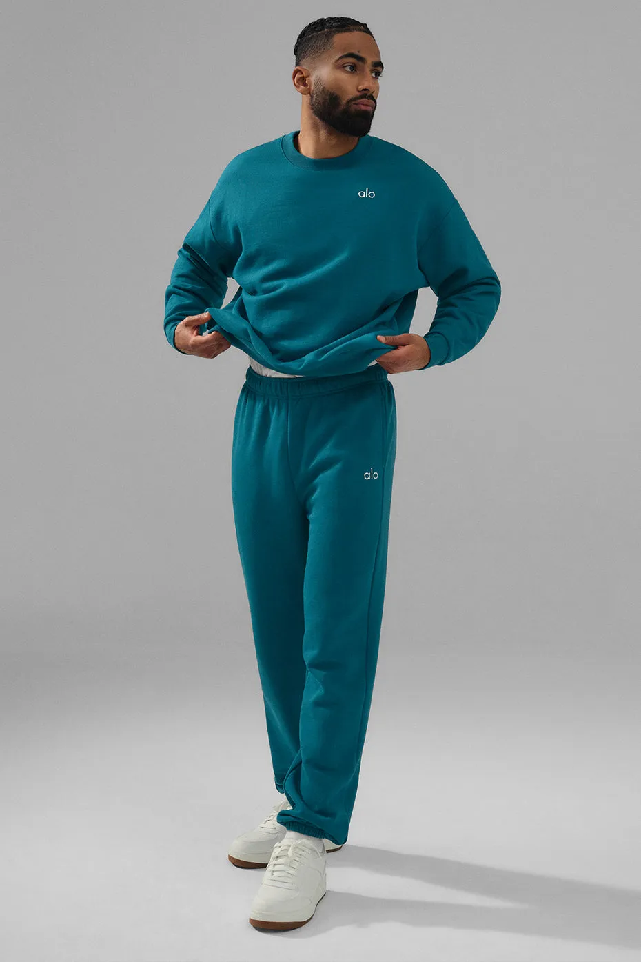Accolade Crew Neck Pullover - Oceanic Teal sold by Alo Yoga product image thumbnail 5