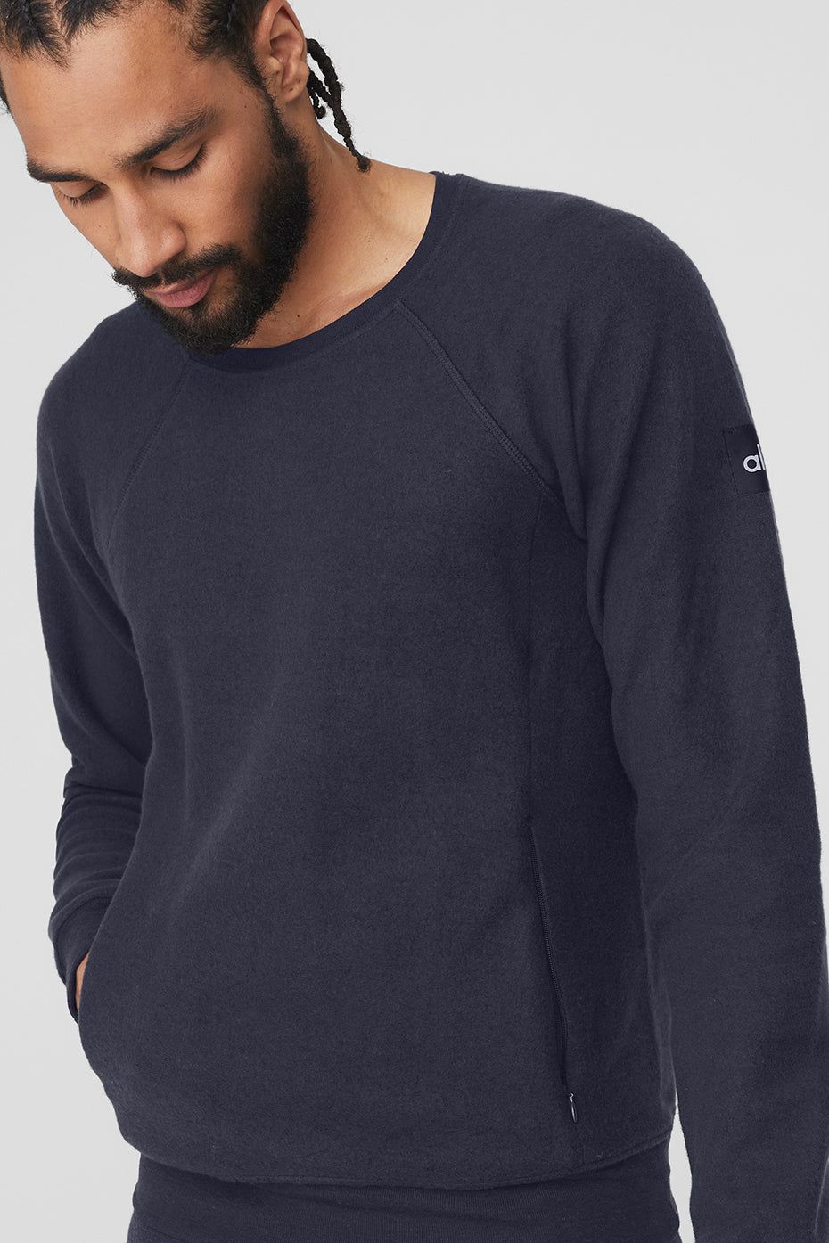 Triumph Crew Neck Sweatshirt - True Navy sold by Alo Yoga product image thumbnail 4