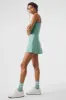 Alosoft Courtside Tennis Dress - Botanical Green sold by Alo Yoga