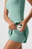 Alosoft Courtside Tennis Dress - Botanical Green sold by Alo Yoga