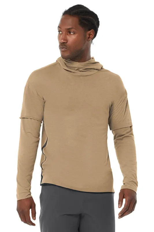 2-In-1 Pullover Hoodie - Gravel sold by Alo Yoga