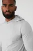 Conquer Reform Long Sleeve With Hood - Athletic Heather Grey sold by Alo Yoga