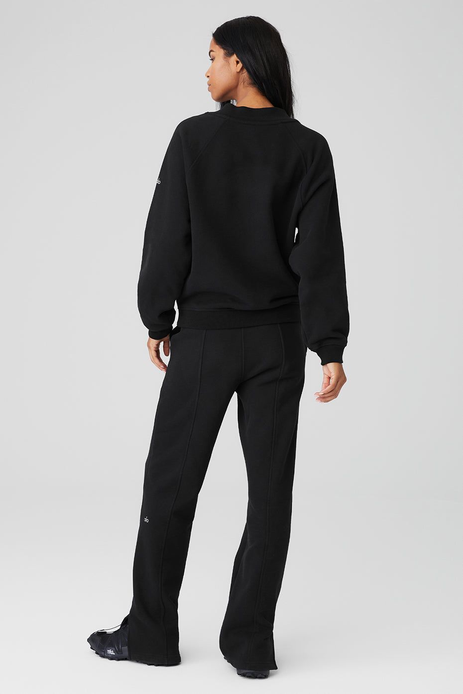 Heavy Weight Free Time Crew Neck Pullover & High-Waist Free Time Straight Leg Sweatpant Set sold by Alo Yoga product image thumbnail 11