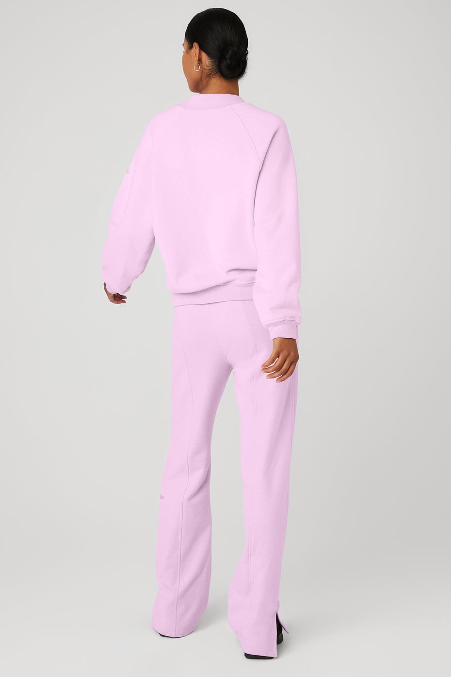 Heavy Weight Free Time Crew Neck Pullover & High-Waist Free Time Straight Leg Sweatpant Set sold by Alo Yoga product image thumbnail 14