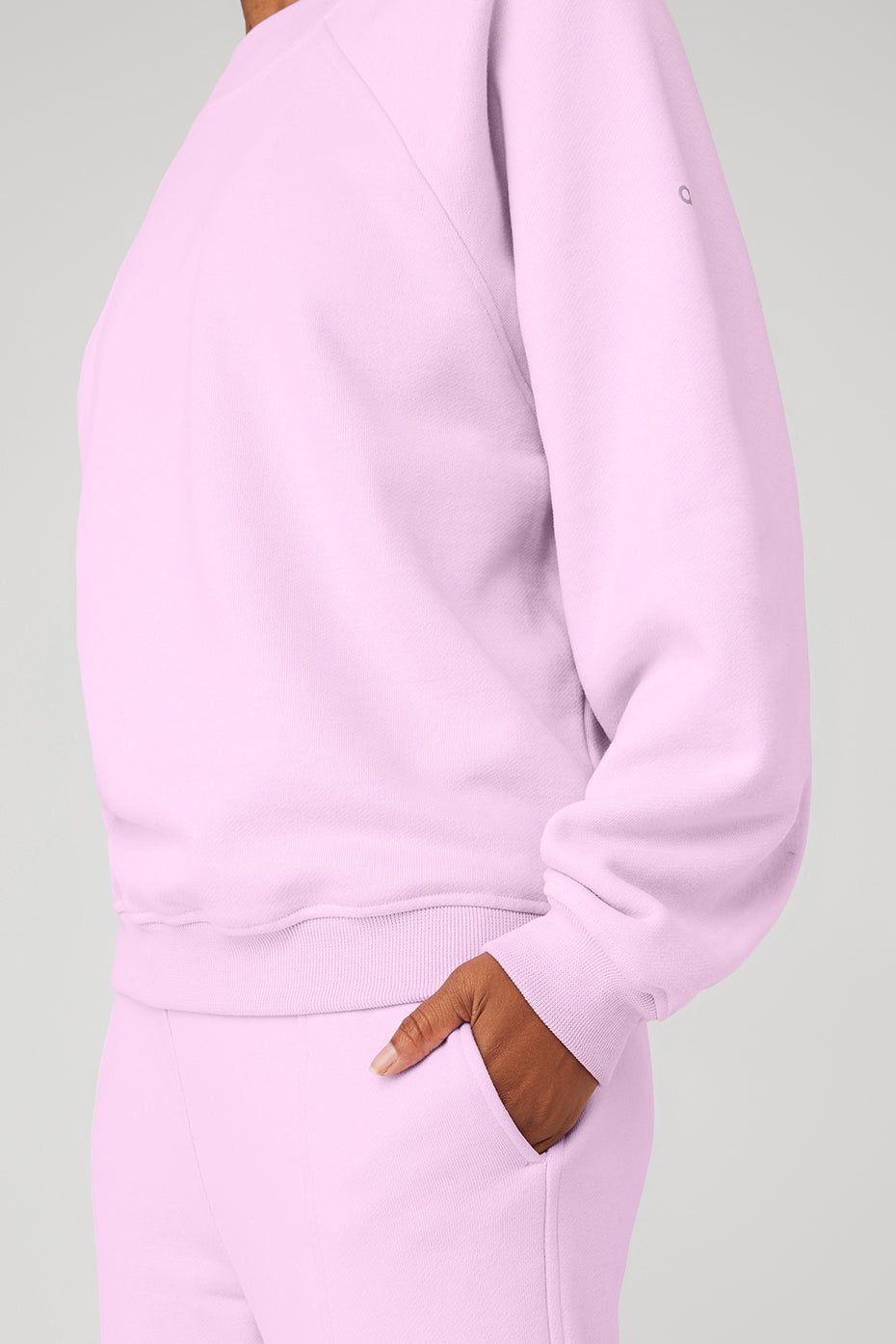 Heavy Weight Free Time Crew Neck Pullover & High-Waist Free Time Straight Leg Sweatpant Set sold by Alo Yoga product image thumbnail 16