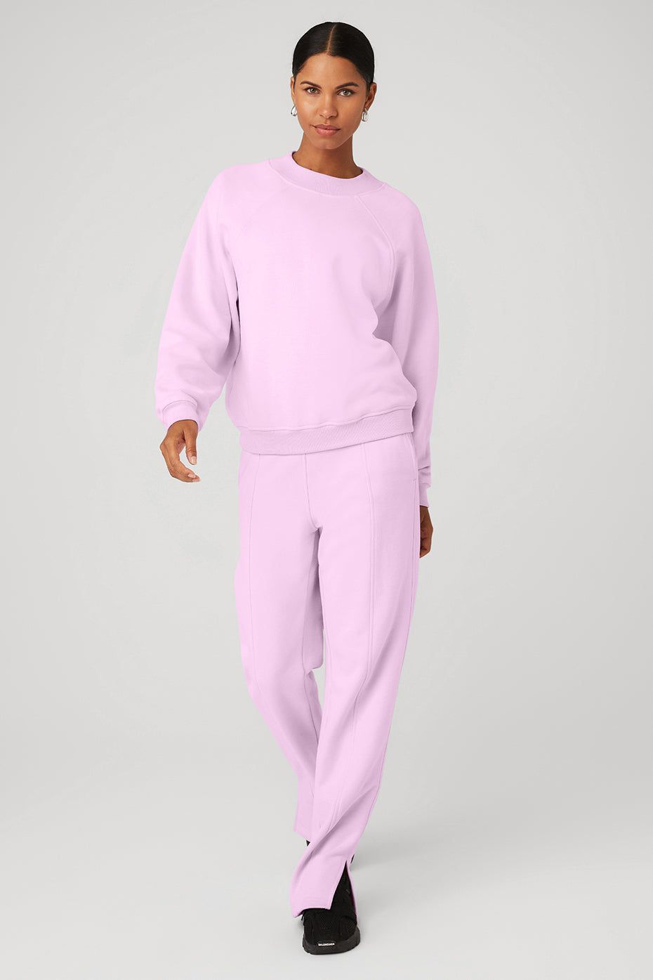 Heavy Weight Free Time Crew Neck Pullover & High-Waist Free Time Straight Leg Sweatpant Set sold by Alo Yoga product image thumbnail 13