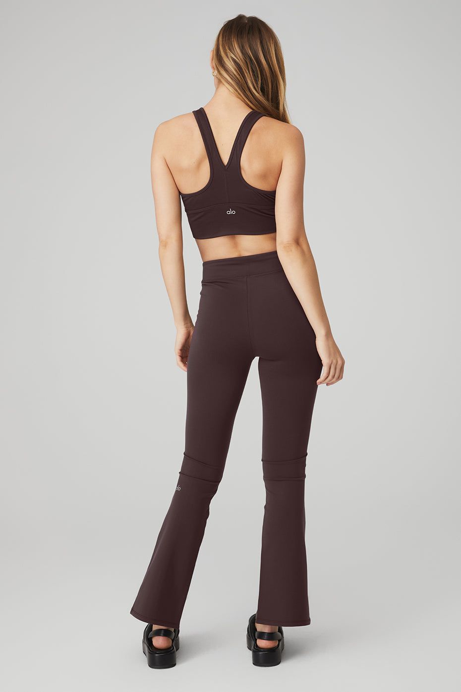 Wild Thing Bra & Airbrush High-Waist 7/8 Flutter Legging Set sold by Alo Yoga product image thumbnail 3