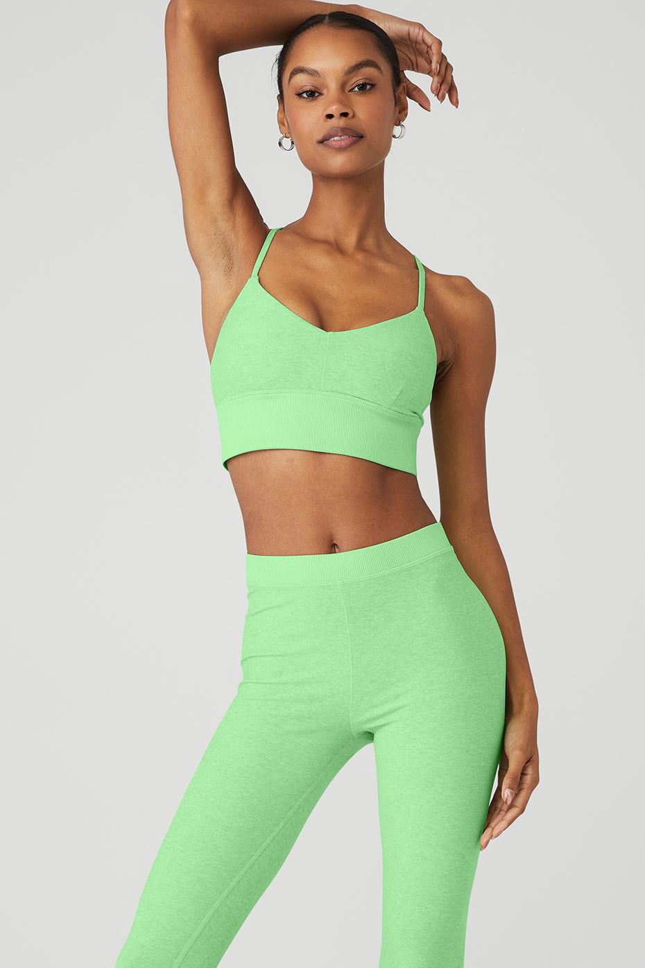 Alosoft Lavish Bra - Ultramint Heather sold by Alo Yoga