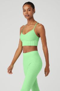 Alosoft Lavish Bra - Ultramint Heather sold by Alo Yoga