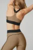 Airlift High-Waist Suit Up Legging - Gravel/Black sold by Alo Yoga