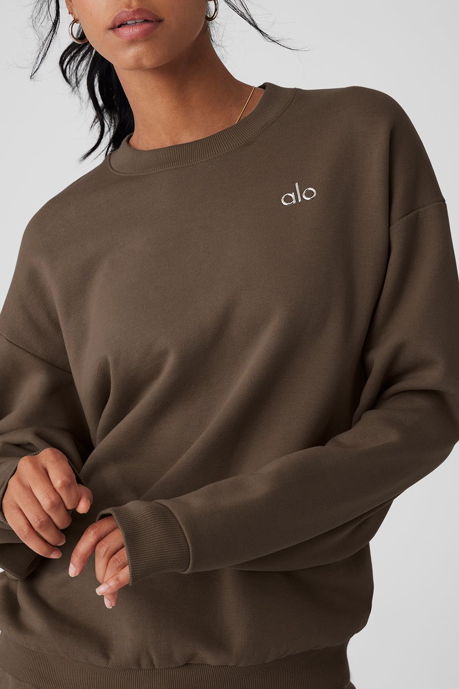 Accolade Crew Neck Pullover - Olive Tree | Parallel