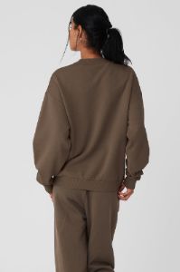 Accolade Crew Neck Pullover - Olive Tree sold by Alo Yoga